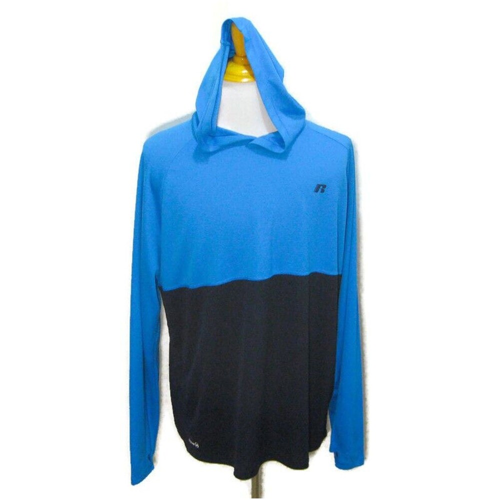 RUSSELL ATHLETIC Men's (Size XL) Blue Long Sleeve Dri-Power Hoodie Hooded Shirt